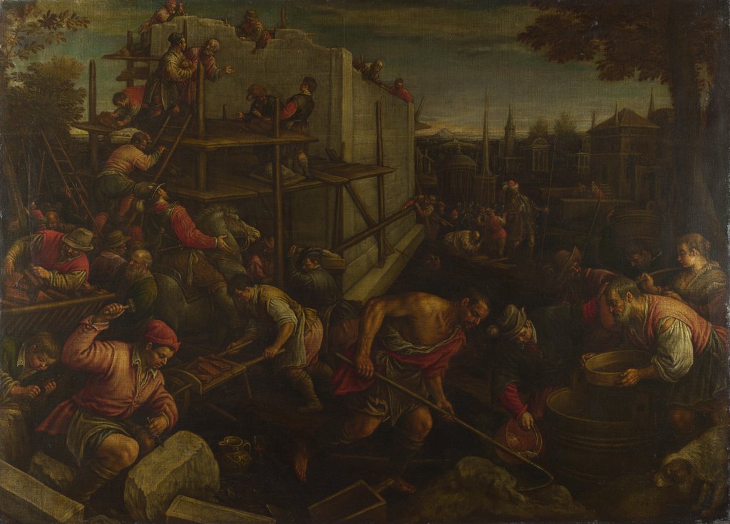 The Tower of Babel, ca. 1600 by Leandro Bassano
