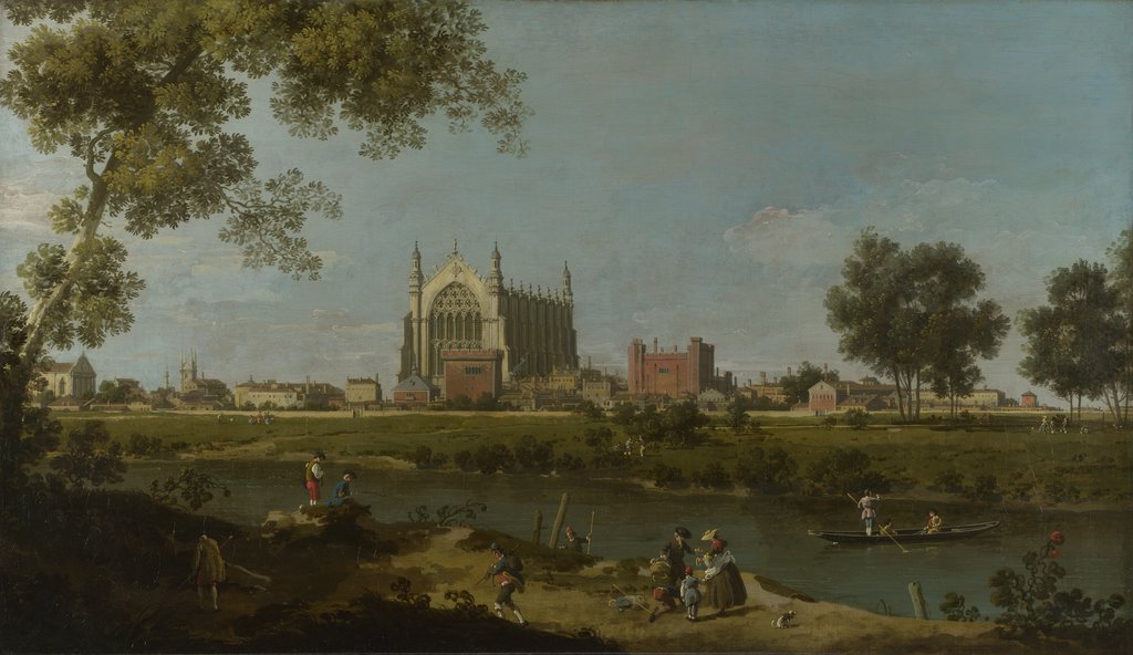 Detail of Eton College, c. 1754 by Canaletto