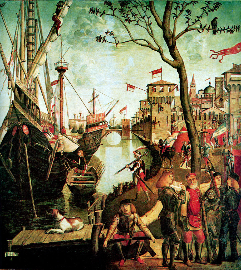 Detail of Arrival of Saint Ursula in Cologne During the Siege by the Huns (The Legend of Saint Ursula), 1490 by Vittore Carpaccio