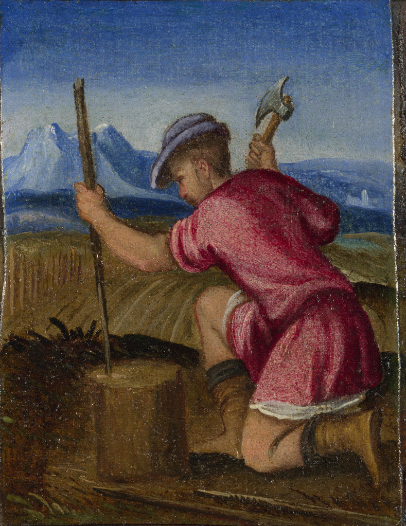 Detail of The Labours of the Months: February, c. 1580 by Italian master