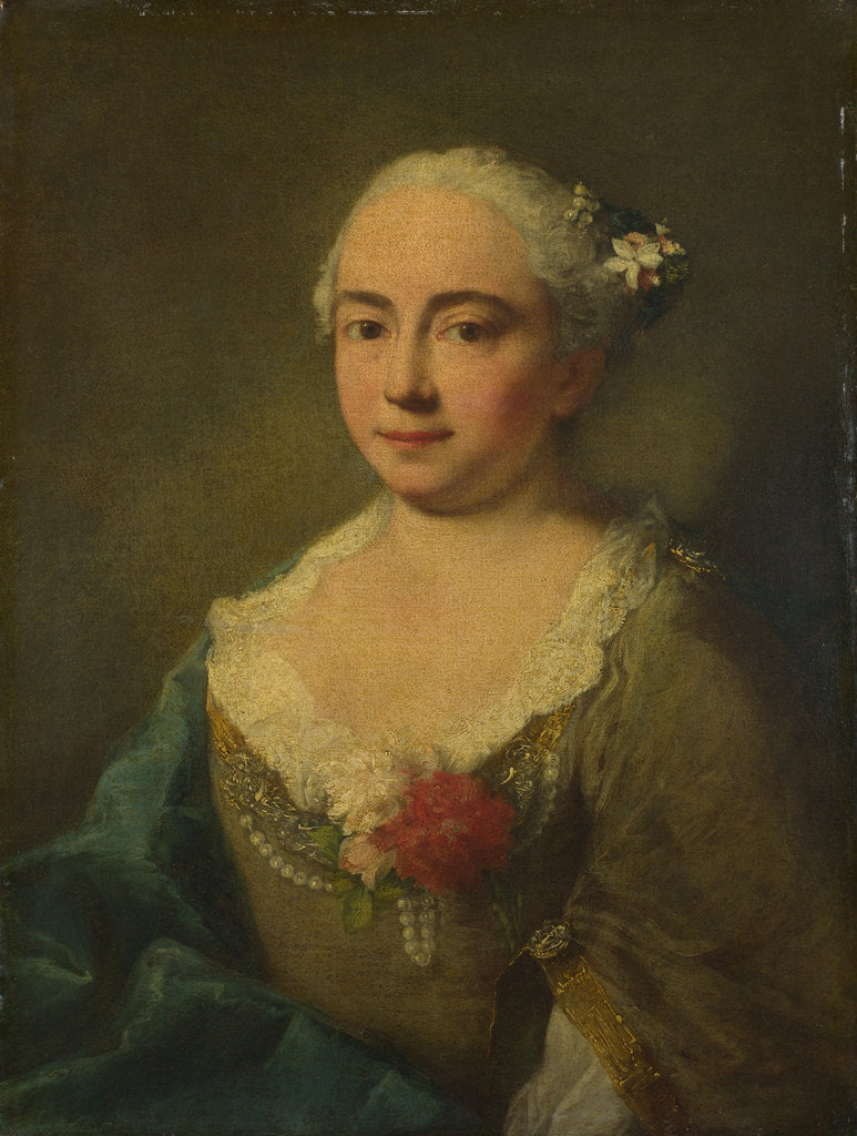Detail of Caterina Penza, ca 1760 by Alessandro Longhi