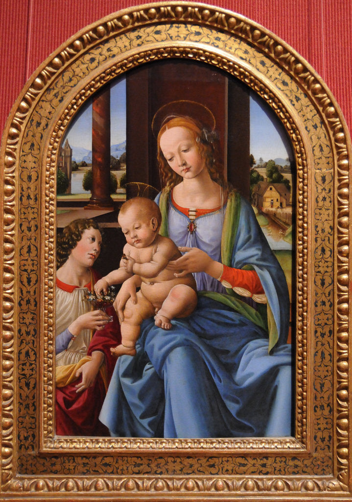 Detail of Madonna and Child by Lorenzo di Credi