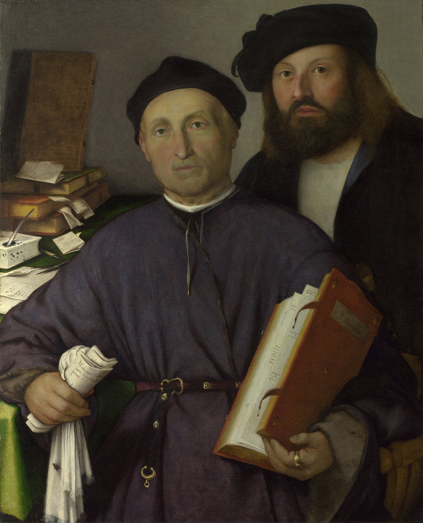 Detail of The Physician Giovanni Agostino della Torre and his Son, Niccolò, ca 1515 by Lorenzo Lotto