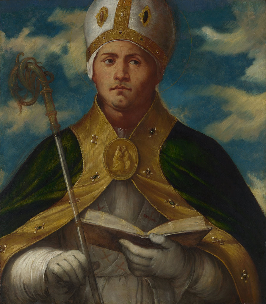 Detail of Saint Gaudioso, ca 1524 by Gerolamo Romanino