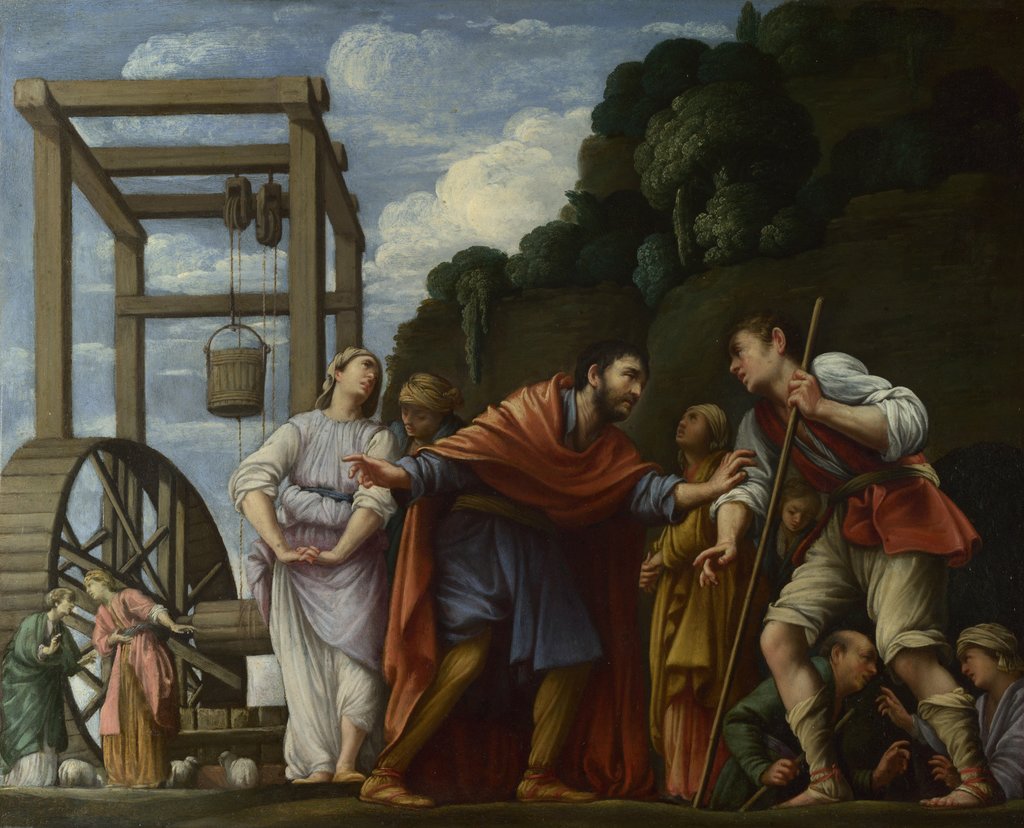 Detail of Moses defending the Daughters of Jethro, 1610 by Carlo Saraceni