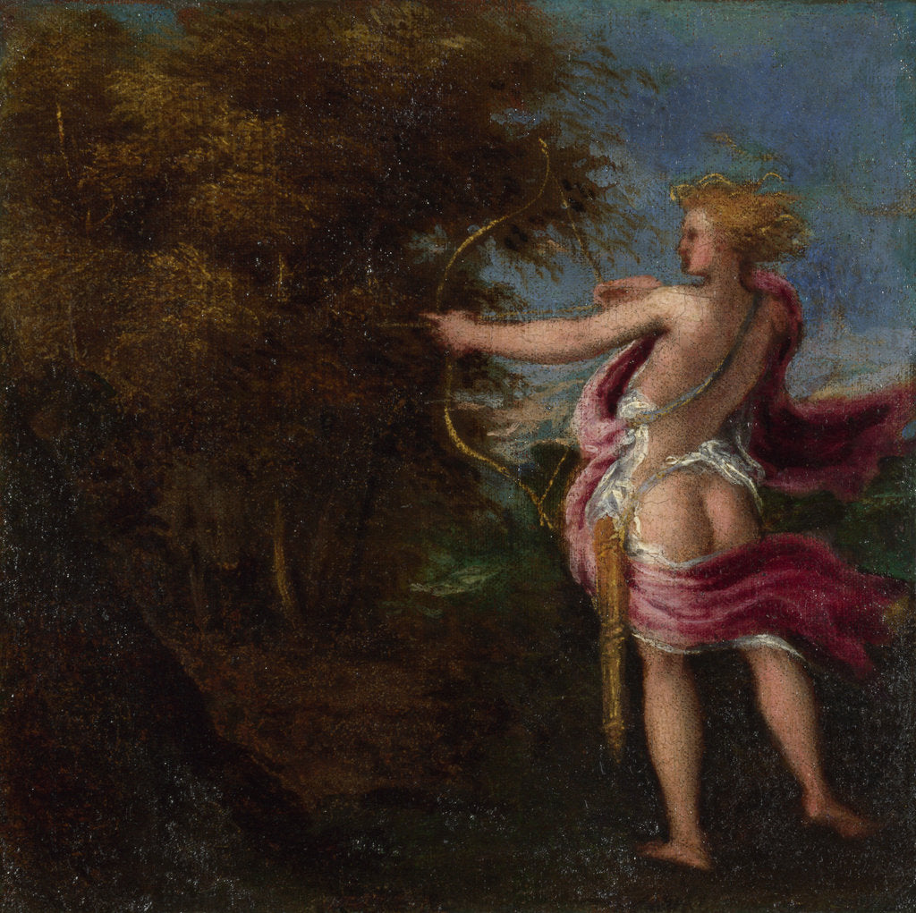 Detail of Arcas Hunting, c. 1550 by Andrea Schiavone
