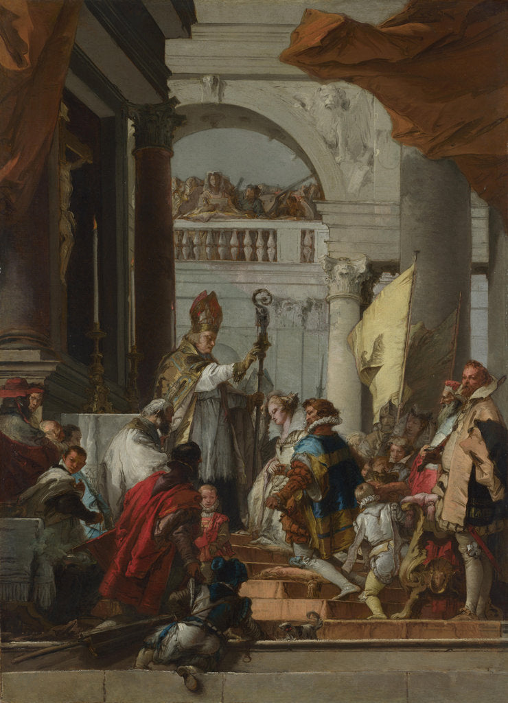 Detail of The Marriage of Frederick Barbarossa, c.1753 by Giandomenico Tiepolo