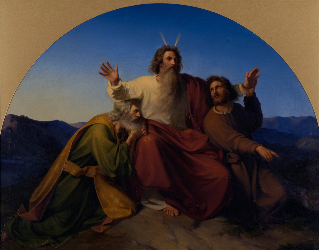 Detail of Moses, Aaron and Hur, 1837 by Alexander Heubel