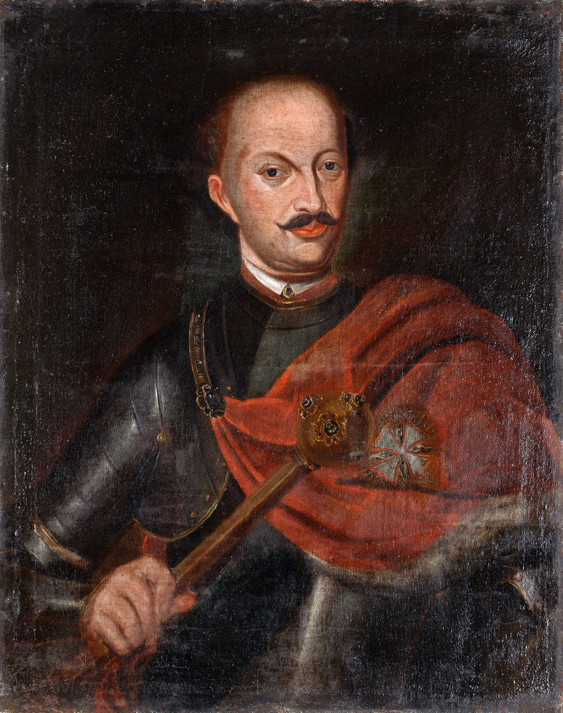 Detail of Jan Kazimierz Sapieha (1637?1730), Grand Hetman of Lithuania, Early 18th cen by Anonymous