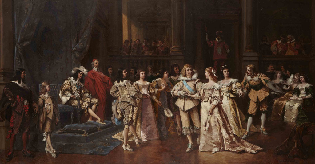 Detail of The Ball at the Court of Louis XIII of France by Wladyslaw Bakalowicz