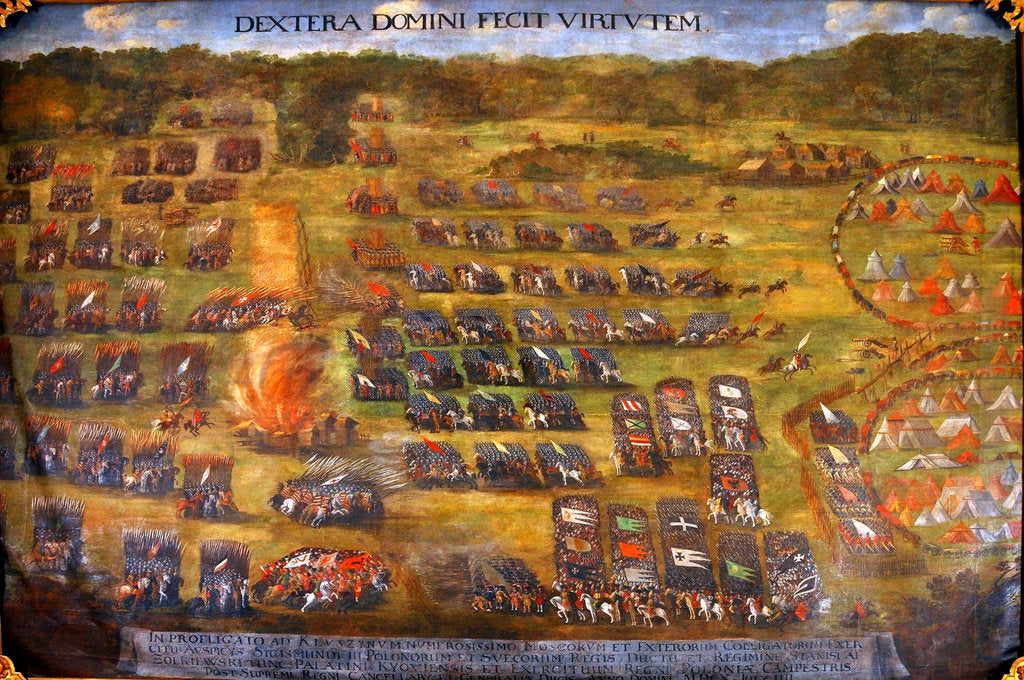 Detail of The Battle of Klushino, before 1620 by Szymon Boguszowicz