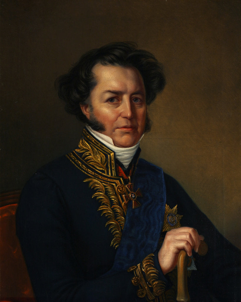 Detail of Portrait of Avraam Norov, 1857 by Jan Ksawery Kaniewski