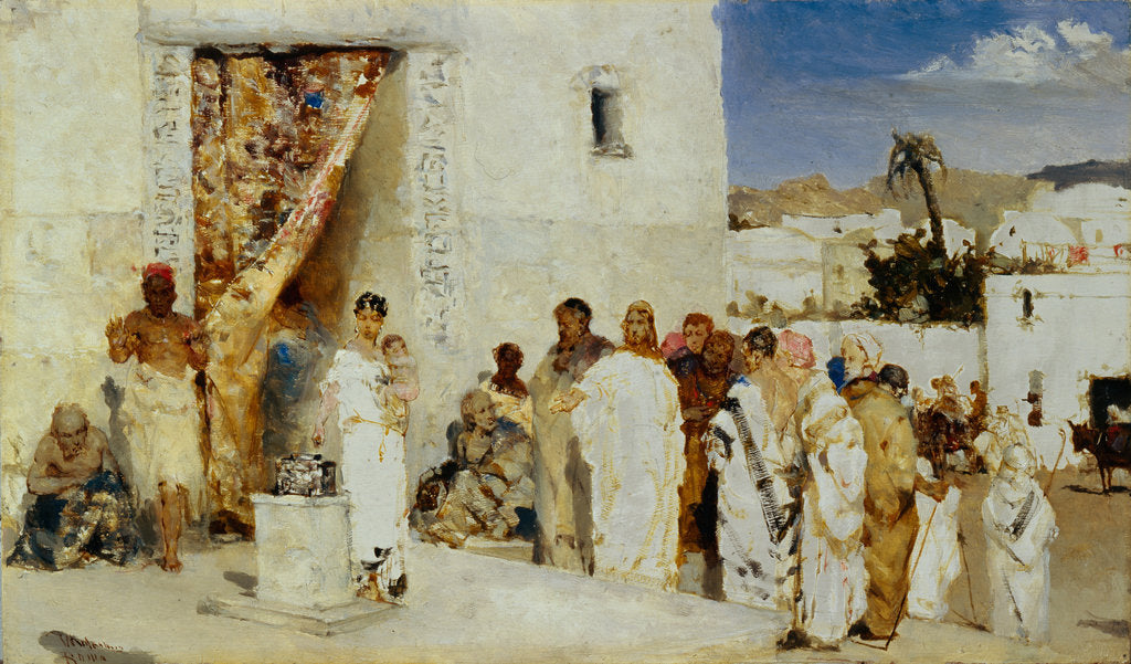 Detail of The Widows Mite, 1890s by Vasilii Alexandrovich Kotarbinsky