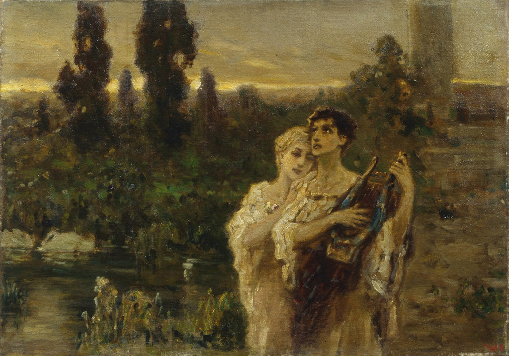 Detail of Elegy by Vasilii Alexandrovich Kotarbinsky