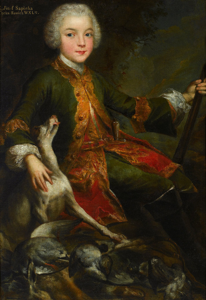 Detail of Portrait of Józef Sapieha, c. 1740 by Augustyn Mirys