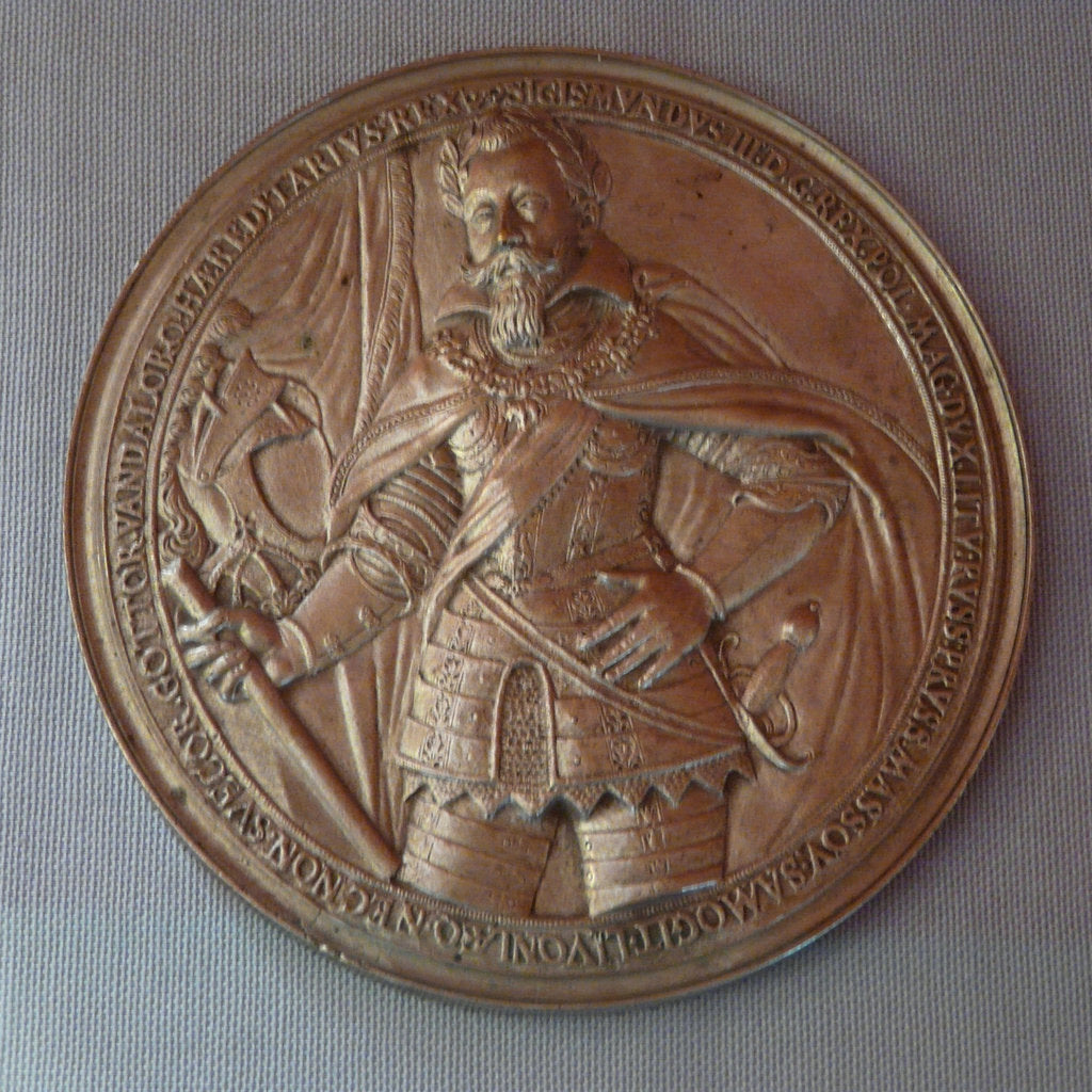 Detail of Medal commemorating Sigismund IIIs Victory at Smolensk by Anonymous