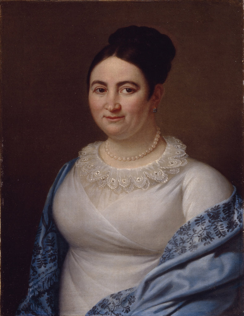 Detail of Portrait of a Lady, 1855 by Anonymous
