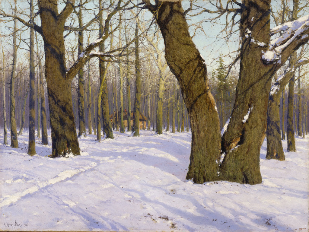 Detail of Early Spring, 1910 by Konstantin Yakovlevich Kryzhitsky
