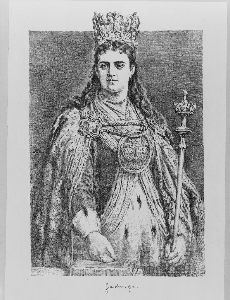 Detail of Queen Jadwiga of Poland, 19th century by Jan Alojzy Matejko