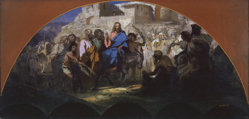 Detail of try of Christ into Jerusalem, 1876 by Henryk Siemiradzki