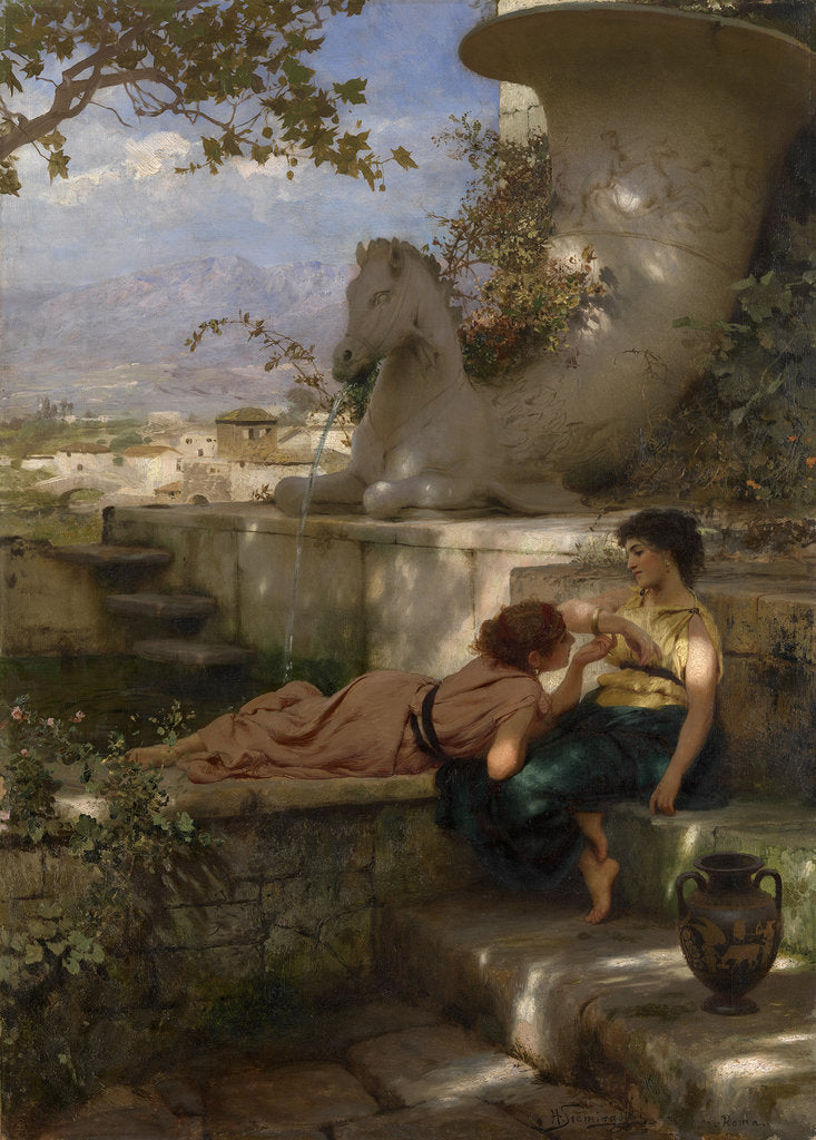 Detail of The New Bracelet, ca. 1883 by Henryk Siemiradzki