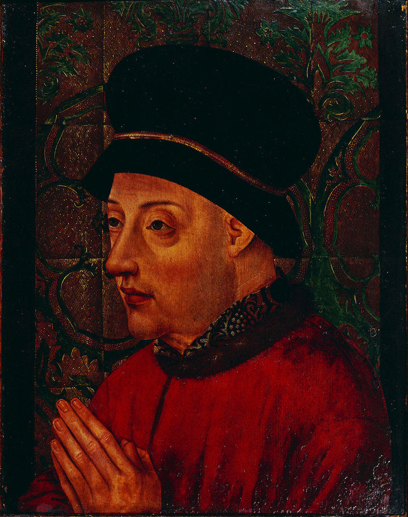 Detail of Portrait of King John I of Portugal, Early 15th cen by Anonymous