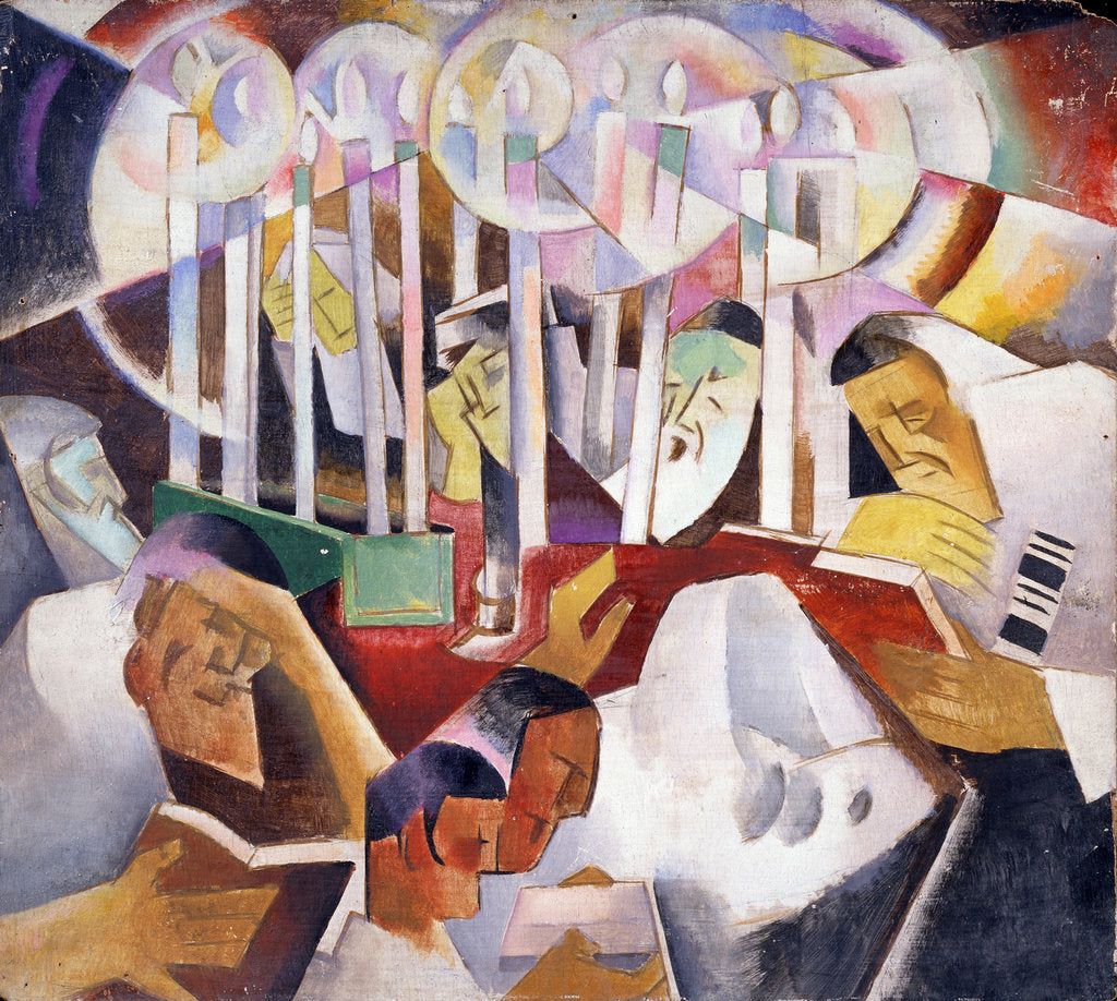 Detail of Candles and figures by Vladimir Davidovich Baranov-Rossiné