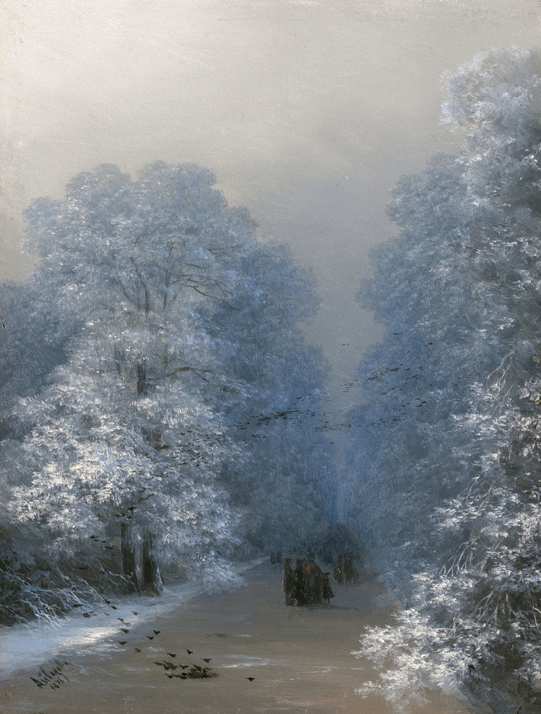 Winter landscape, 1876 by Ivan Konstantinovich Aivazovsky