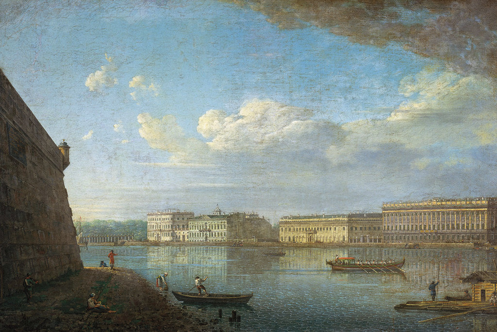 Detail of Palace Embankment as Seen from the Peter and Paul Fortress, 1794 by Fyodor Yakovlevich Alexeyev