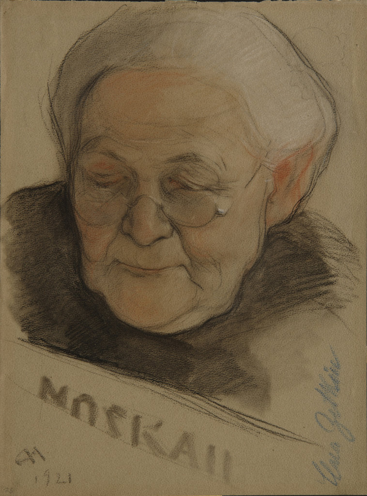 Detail of Portrait of Clara Zetkin, 1921 by Nikolai Andreevich Andreev