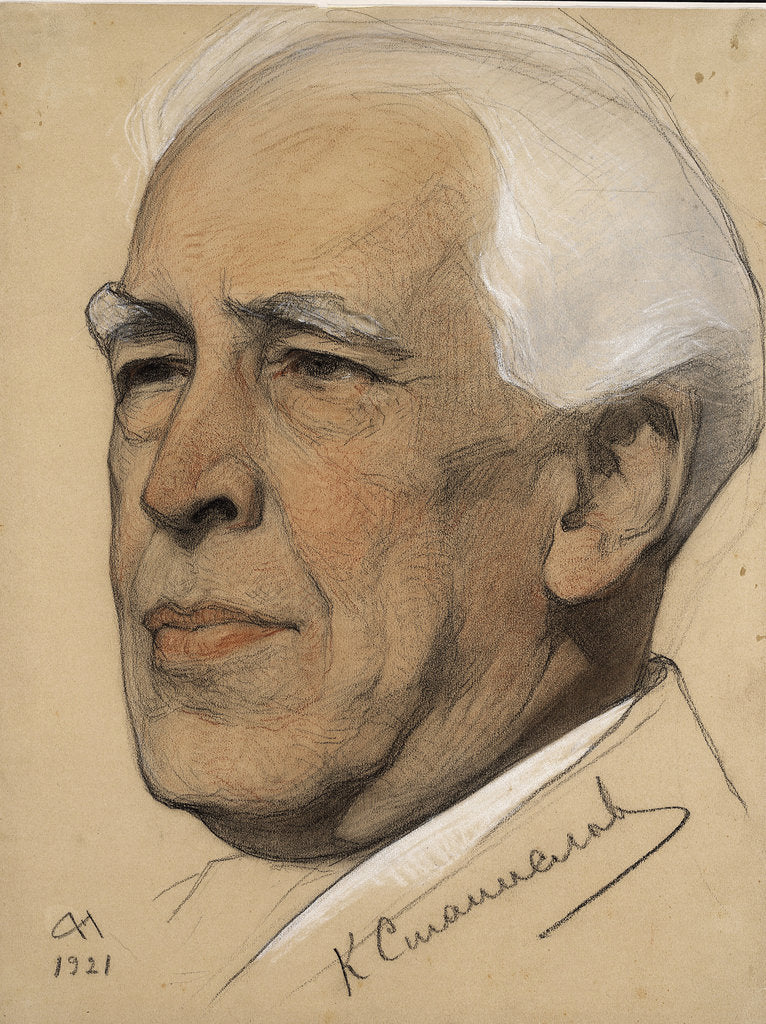 Detail of Portrait of the Regisseur Konstantin S. Stanislavsky, 1921 by Nikolai Andreevich Andreev