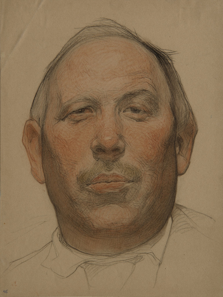 Detail of Portrait of Demyan Bedny, 1920s by Nikolai Andreevich Andreev