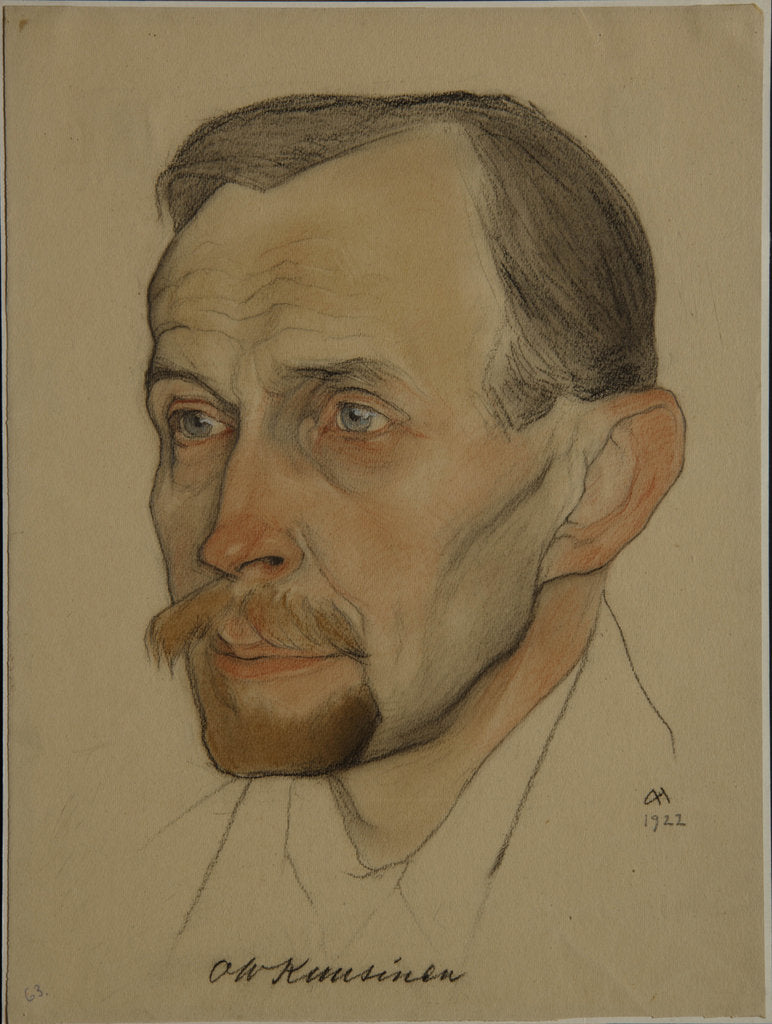 Detail of Portrait of Otto Wilhelm (Wille) Kuusinen, 1922 by Nikolai Andreevich Andreev