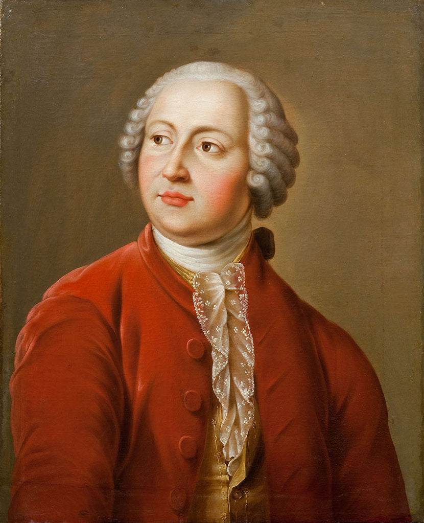 Detail of Portrait of the scholar Mikhail V. Lomonosov, Early 19th cen by Anonymous