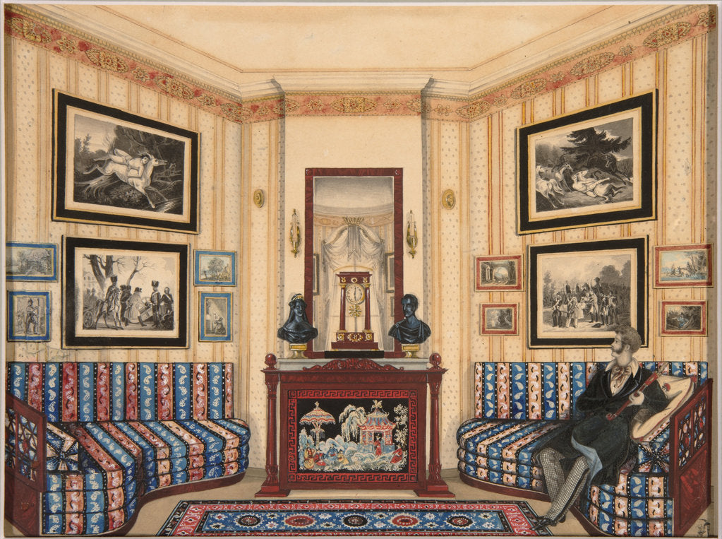Detail of Prince Golitsyn Room, 1840s by Anonymous