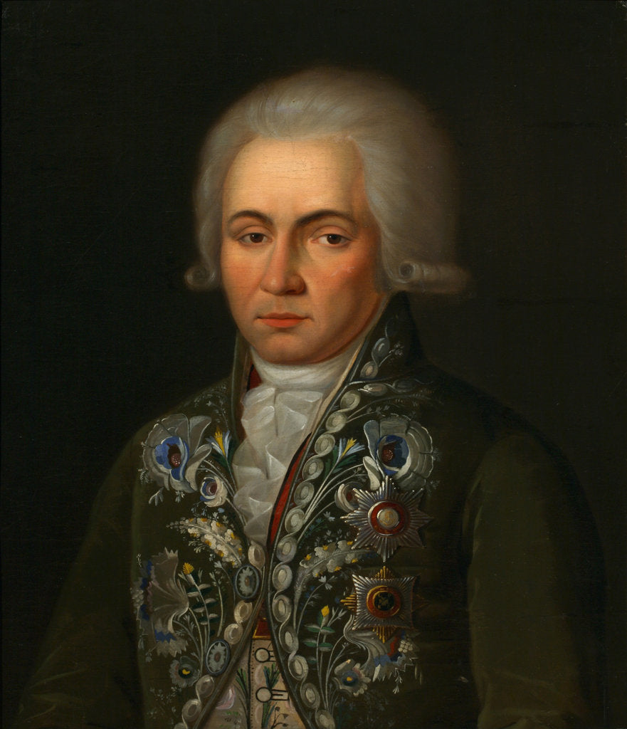 Detail of Portrait of the Poet Gavrila R. Derzhavin, 1790s by Anonymous
