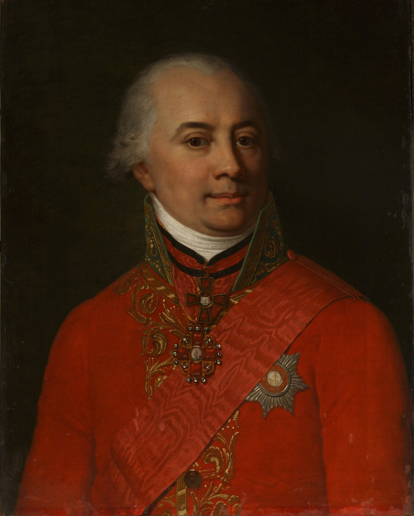 Detail of Portrait of the writer Mikhail Nikitich Muravyov, 1802 by Anonymous