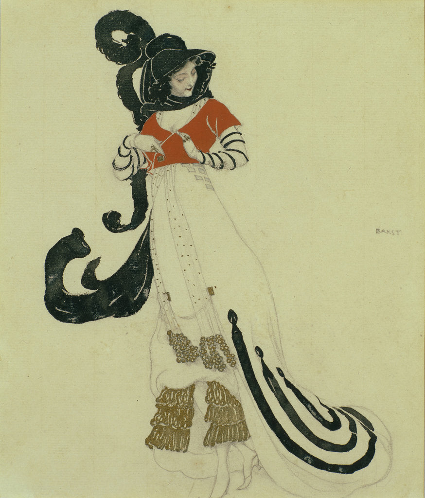 Detail of Fancy Dress Costume Design, c. 1914 by Léon Bakst