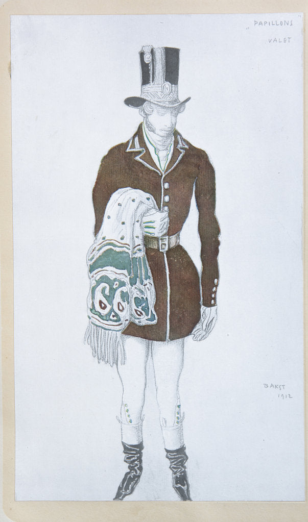 Detail of Costume design for the ballet Les Papillons by Robert Schumann, 1912 by Léon Bakst