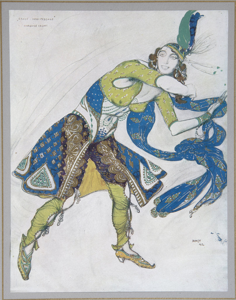 Detail of Indian Dance (La Marquise de Casati), 1912 by Léon Bakst