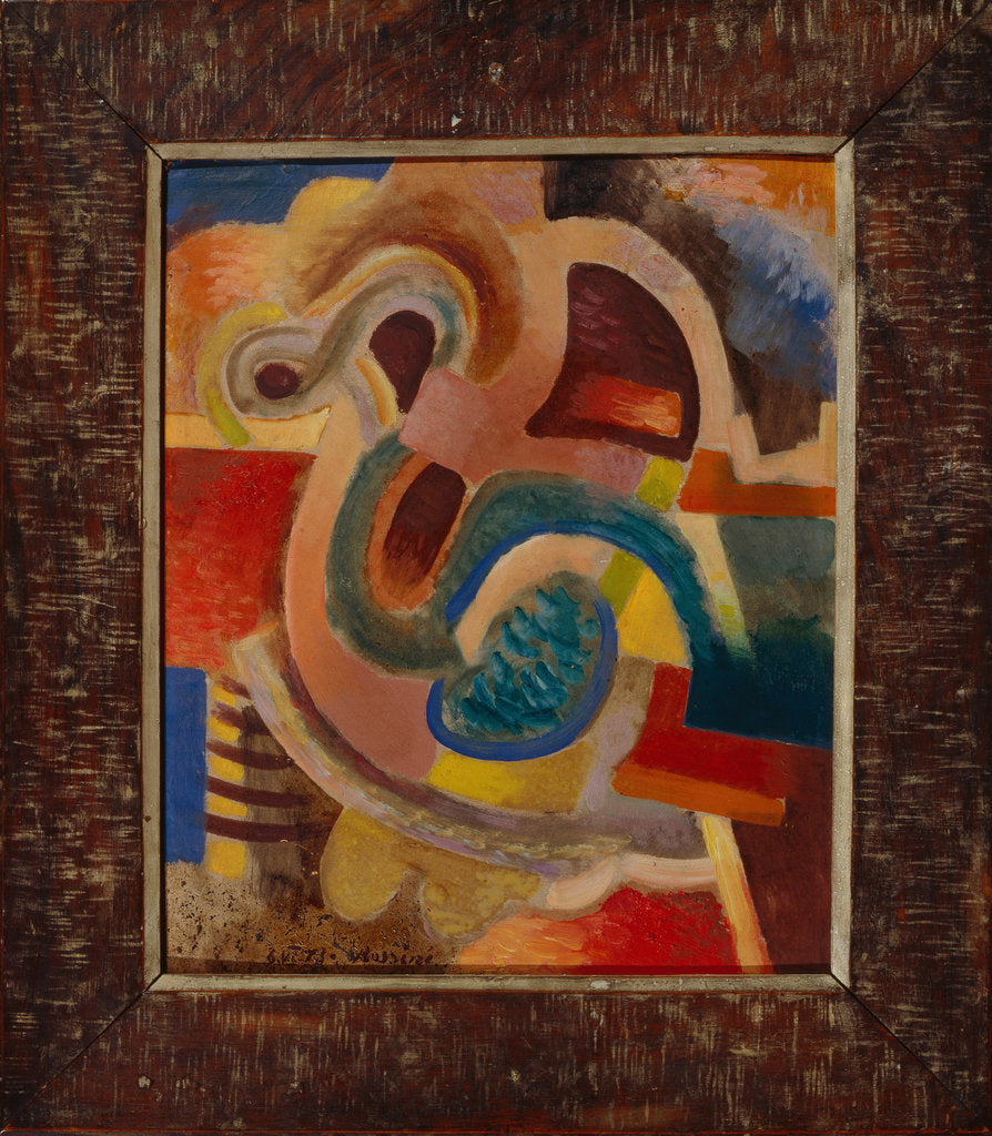 Detail of Abstract Composition No 8, 1913 by Vladimir Davidovich Baranov-Rossiné
