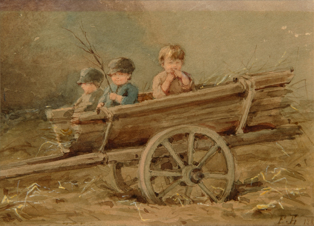 Detail of Children in a telega, 1882 by Elizaveta Merkuryevna Bem
