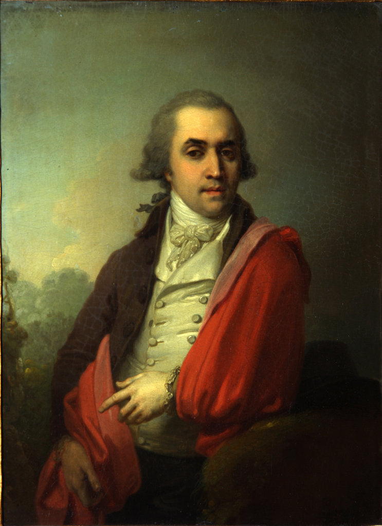 Detail of Portrait of Ardalion Alexandrovich Torsukov, 1795 by Vladimir Lukich Borovikovsky