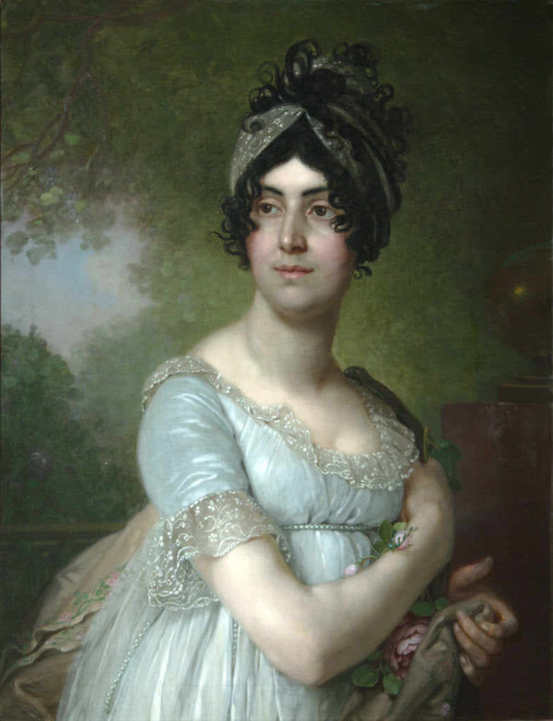Detail of Portrait of Darya Semyonovna Yakovleva, 1801 by Vladimir Lukich Borovikovsky