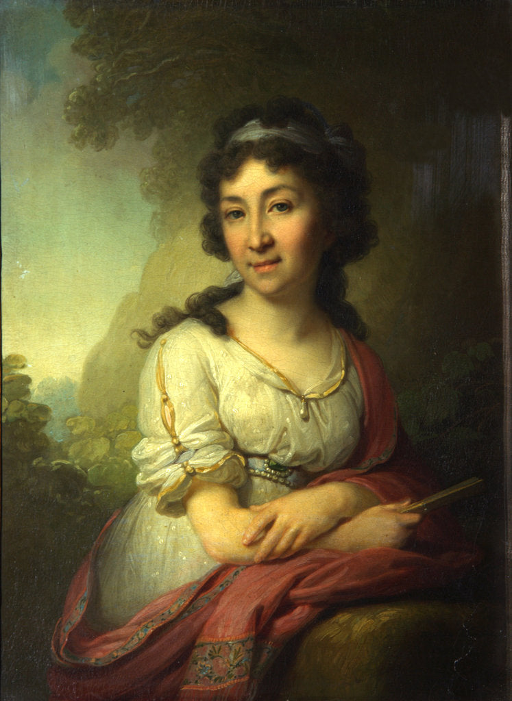 Detail of Portrait of Yekaterina Vasilyevna Torsukova, 1795 by Vladimir Lukich Borovikovsky