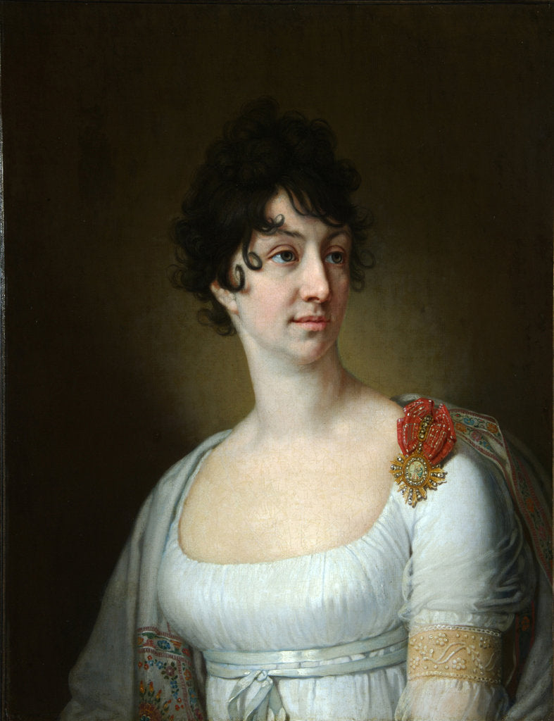 Detail of Portrait of Sophia Alexeyevna Rayevskaya, 1813 by Vladimir Lukich Borovikovsky