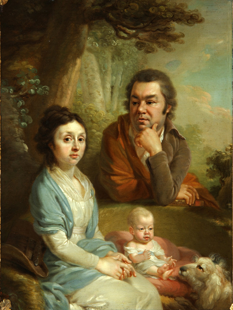 Detail of Portrait of Vasily Nebolsin, his Wife Avdotia and Child, End 1790s by Vladimir Lukich Borovikovsky