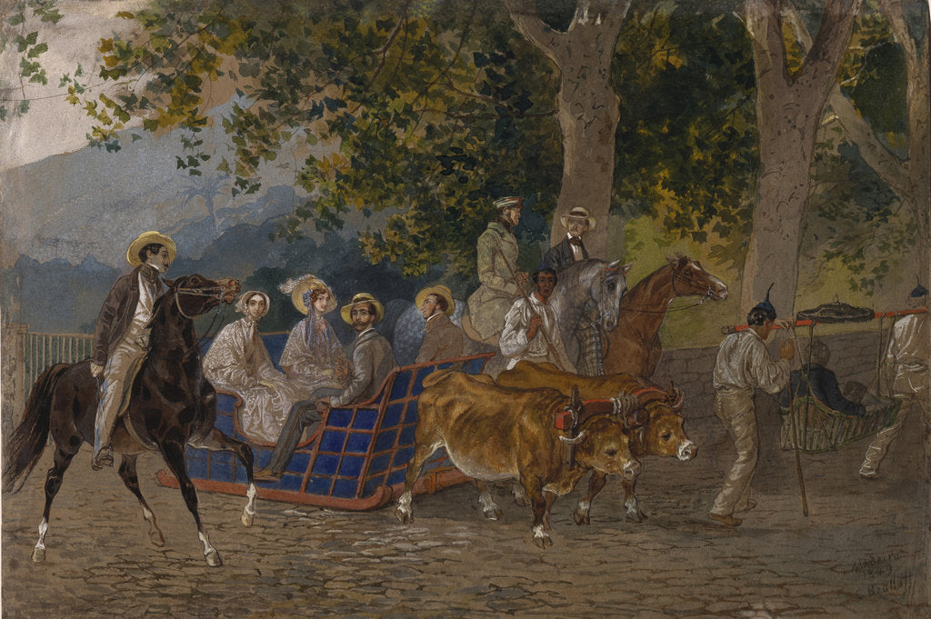 Detail of Ride, 1849 by Karl Pavlovich Briullov