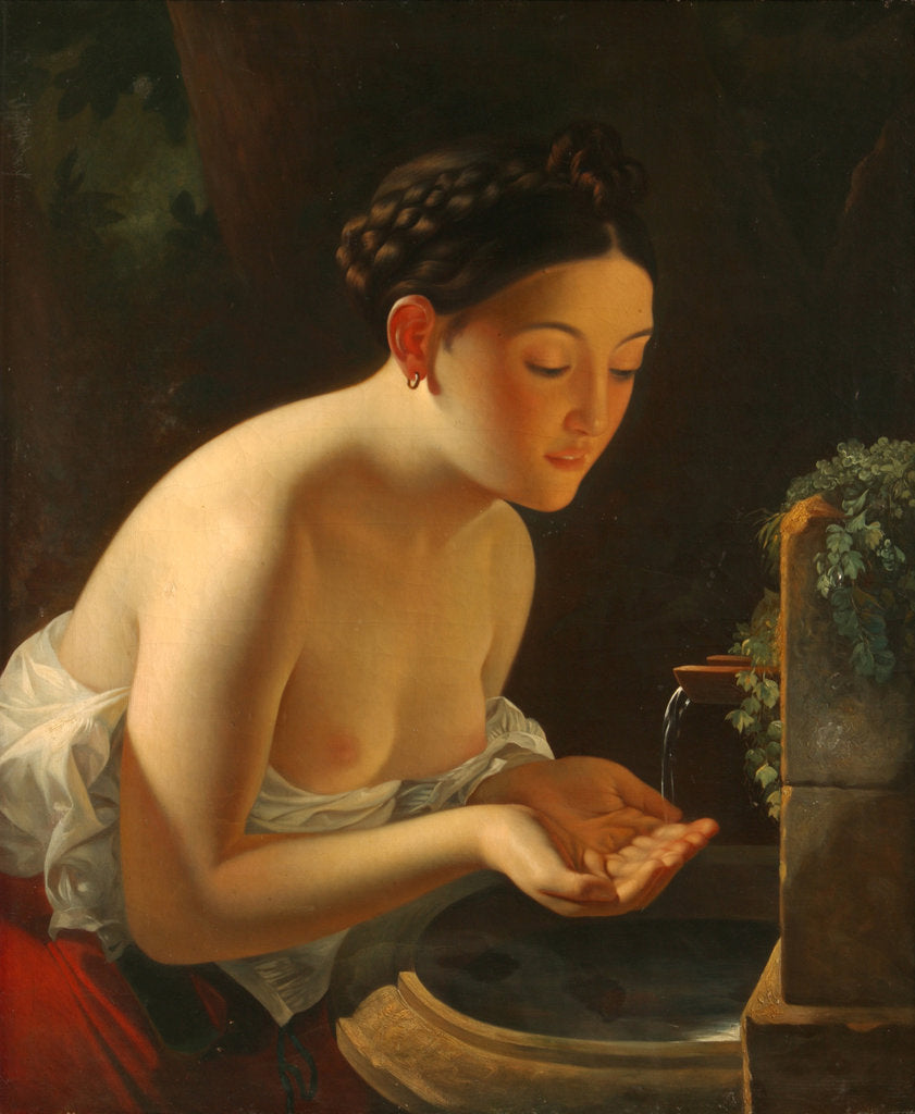 Detail of Italian Morning by Karl Pavlovich Briullov
