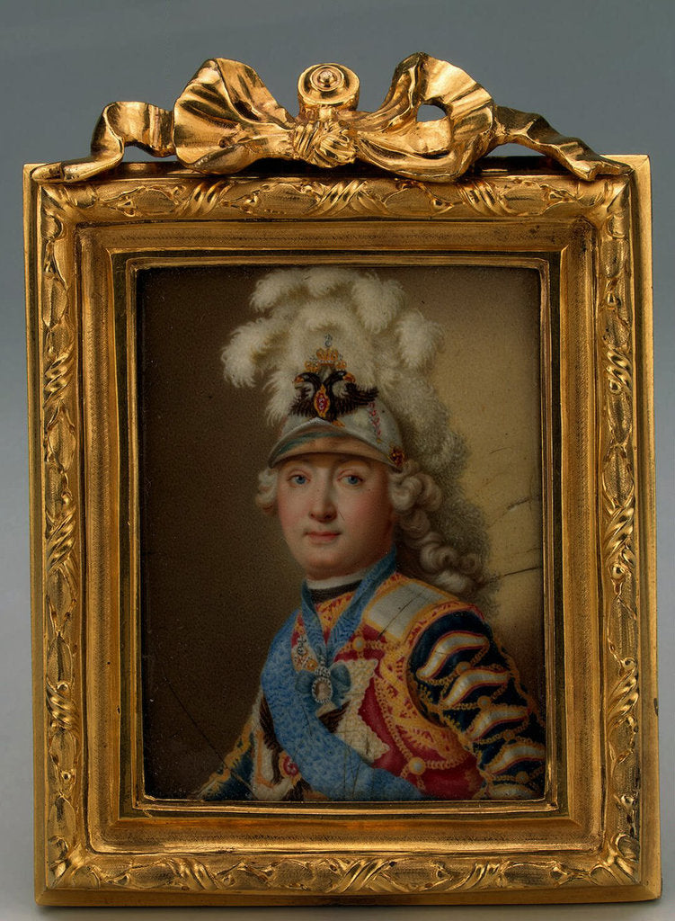 Detail of Portrait of the politician and military leader, favorite of Empress Catherine II count Grigory Orlov by Andrey Ivanovich Chyorny